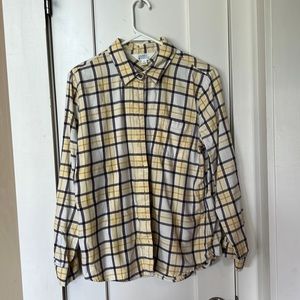 Market Spruce Yellow plaid shirt